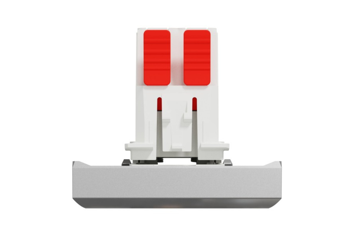 Перемикач 1-клавішний перехресний схема 7, 10А, 2 модулі алюміній (NU320530)