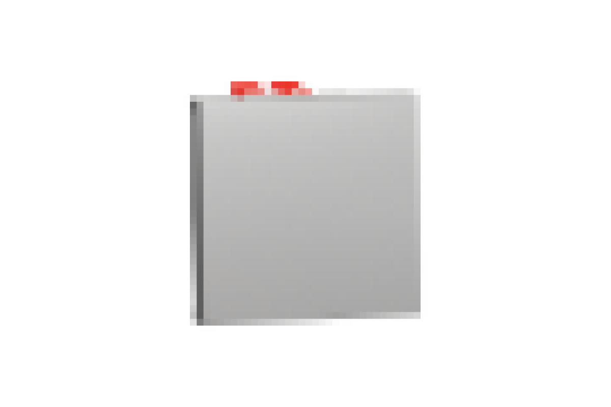 Перемикач 1-клавішний перехресний схема 7, 10А, 2 модулі алюміній (NU320530)