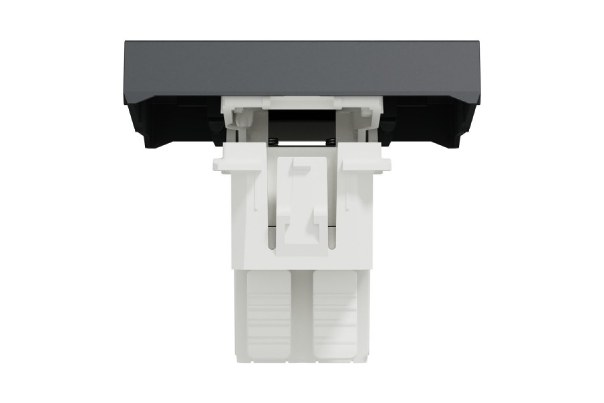 Перемикач 1-клавішний перехресний схема 7, 10А, 2 модулі антрацит (NU320554)