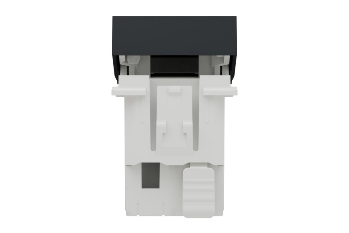 Перемикач 1-клавішний схема 6, 10А, 1 модуль антрацит (NU310354)