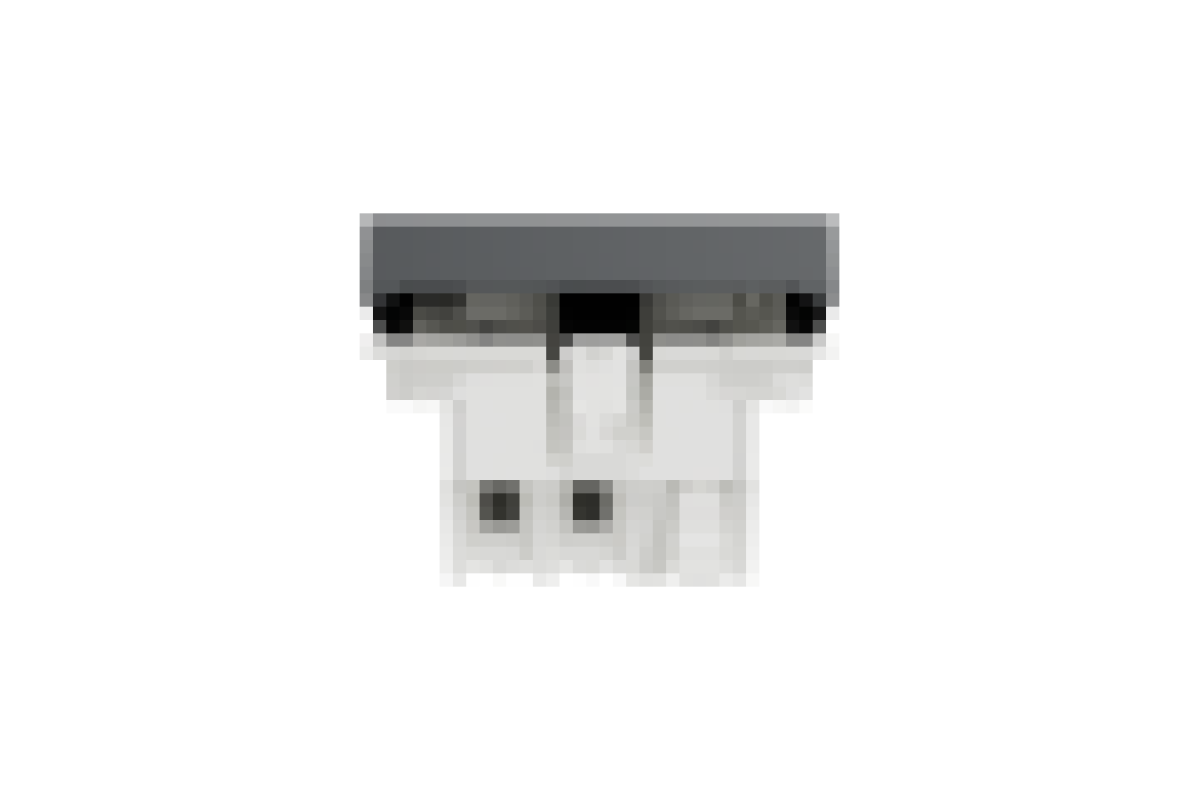 Перемикач 1-клавішний схема 6, 10А, 2 модулі антрацит (NU320354)