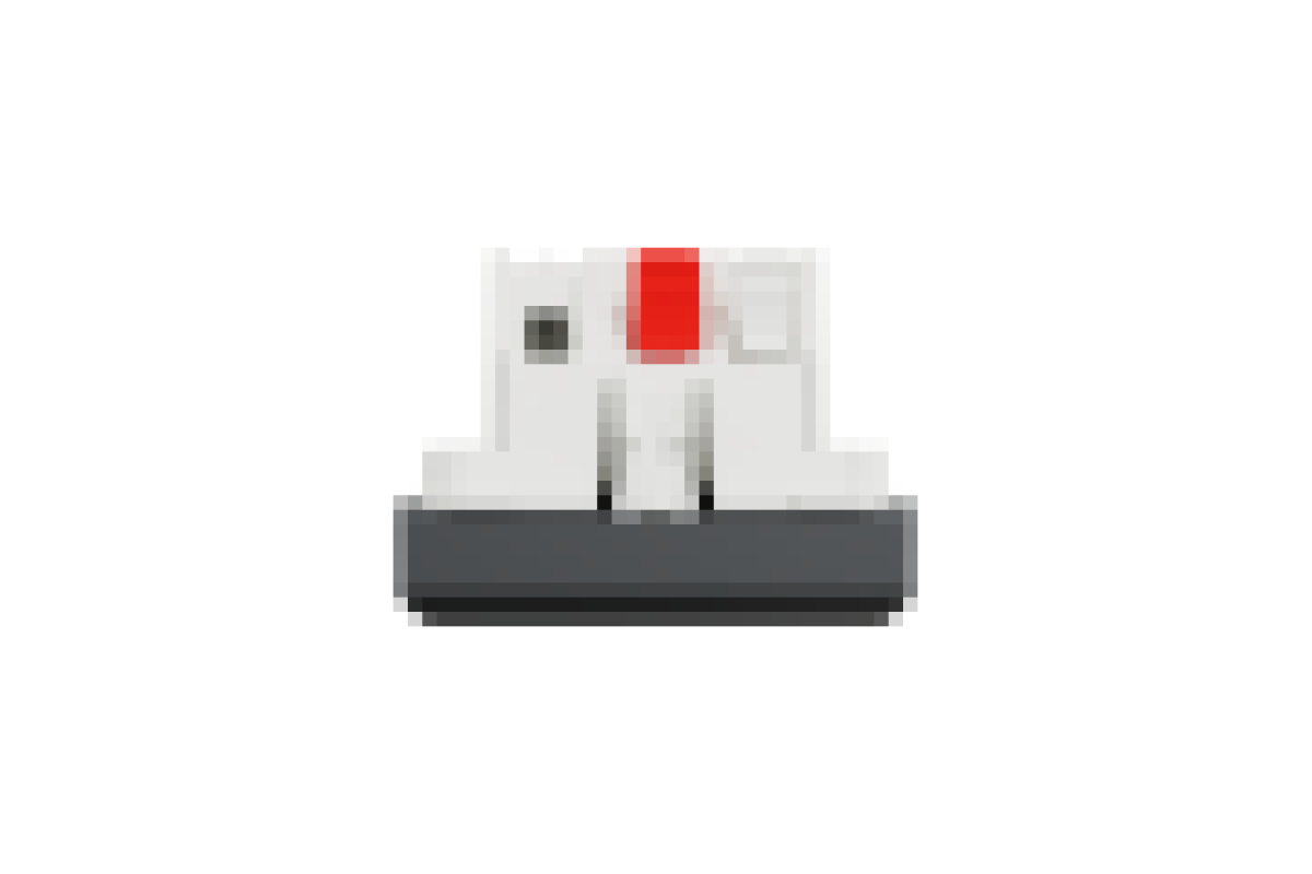 Перемикач 1-клавішний схема 6, 10А, 2 модулі антрацит (NU320354)