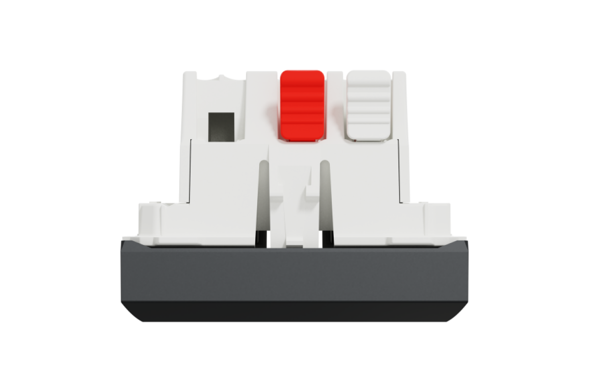 Перемикач 1-клавішний схема 6, 10А, 2 модулі антрацит (NU320354)