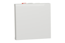 Перемикач 1-клавішний схема 6, 10А, 2 модулі білий (NU320318)