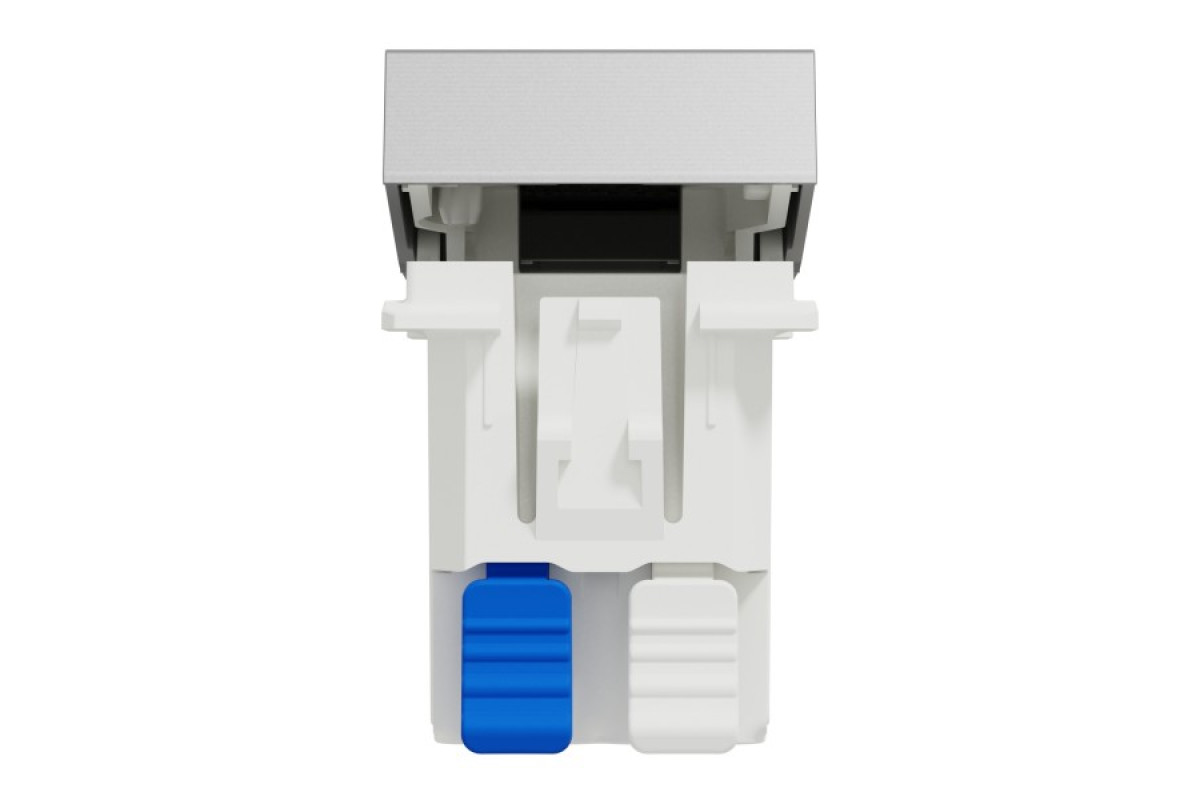 Перемикач 1-клавішний, з нейтраллю, 10А, 1 модуль алюміній (NU310330S)