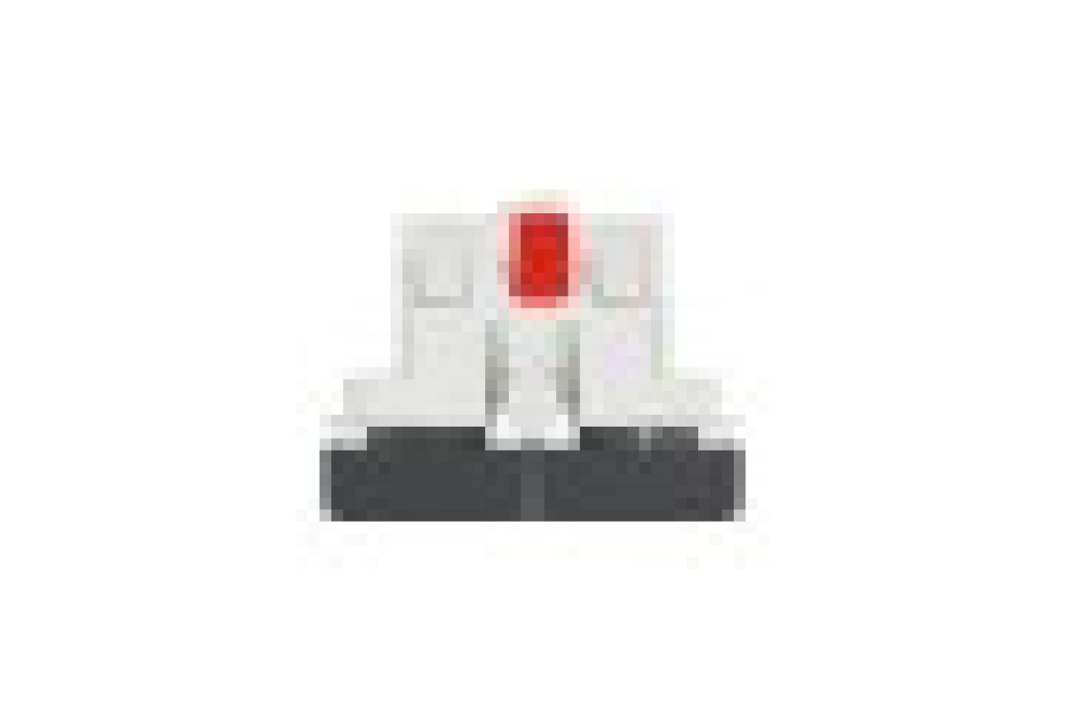 Перемикач 2-клавішний 2 x сх.6, 10А 2 модулі антрацит (NU321354)