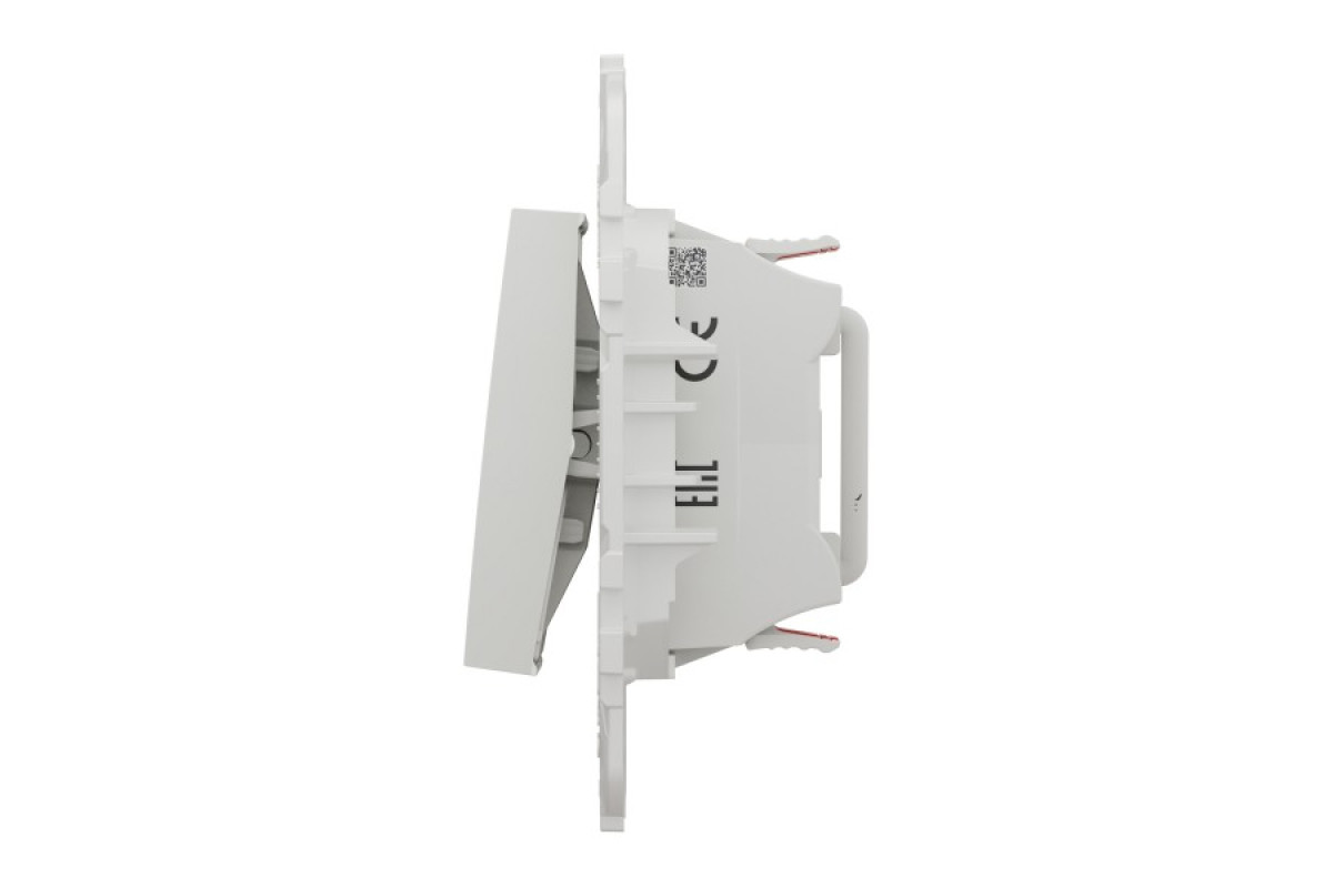 Перемикач 2-клавішний 2 x сх.6, 10А білий (NU521318)