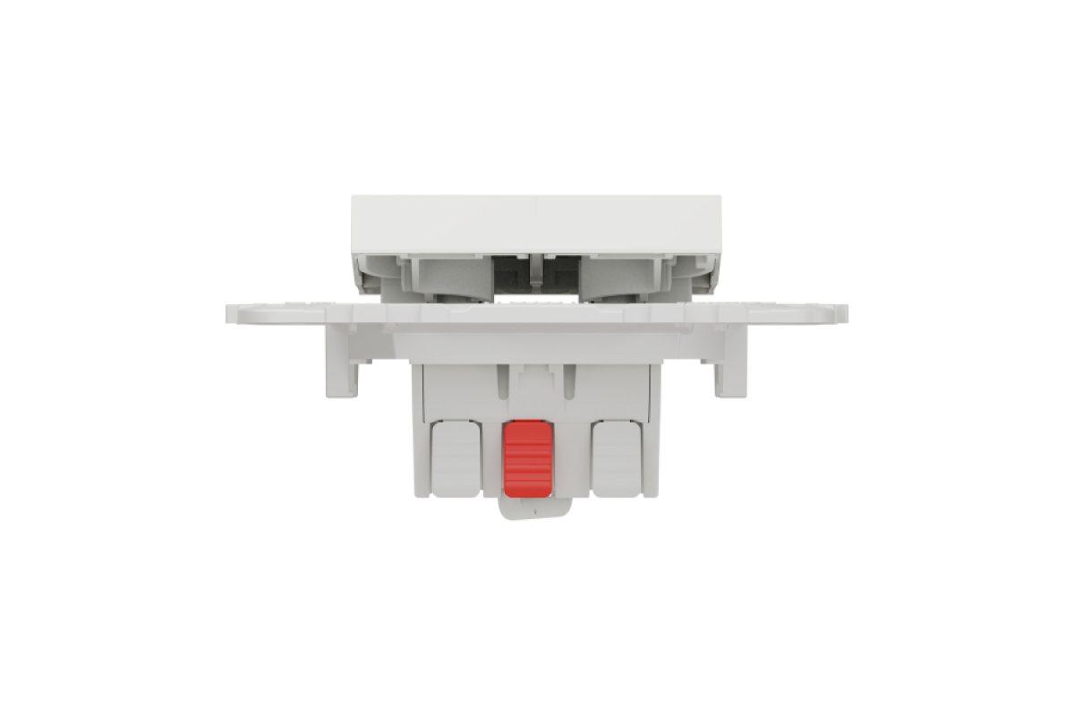 Перемикач 2-клавішний 2 x сх.6, 10А білий (NU521318)