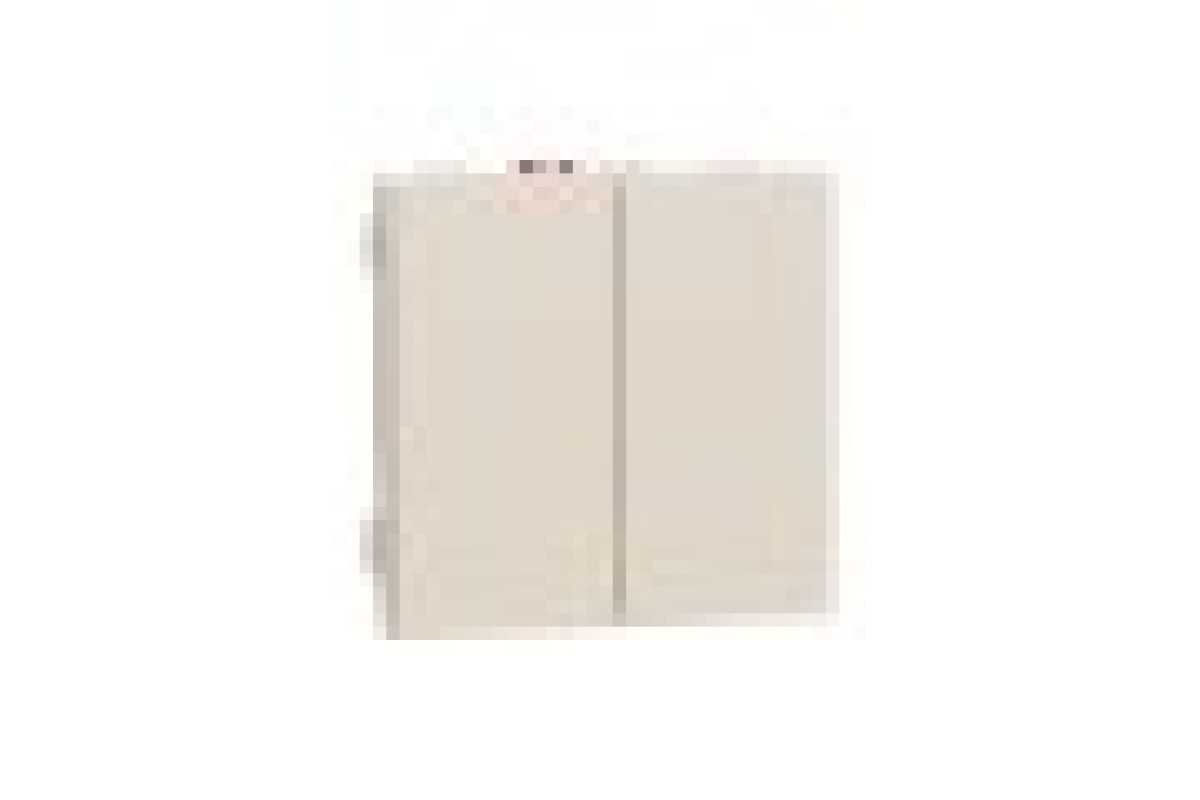 Перемикач 2-клавішний, 10А, 2 модулі, бежевий Unica New Studio (NU321344)