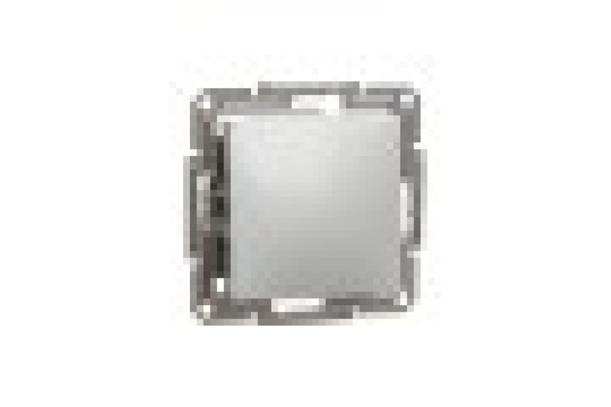 Перемикач одноклавішний Самозажимний Asfora Алюміній (EPH0400161)