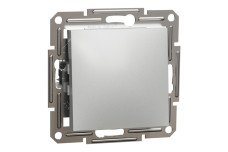 Перемикач одноклавішний Самозажимний Asfora Алюміній (EPH0400161)