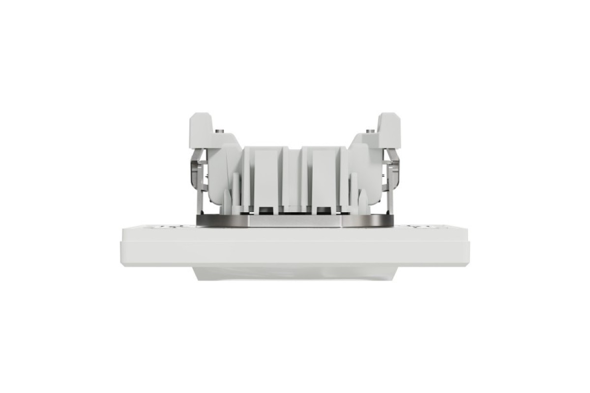 Перемикач одноклавішний Самозажимний Білий Asfora (EPH0400121)