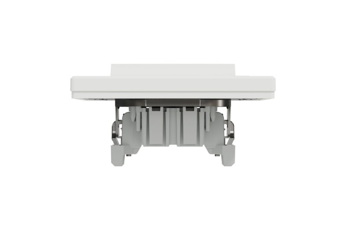 Перемикач одноклавішний Самозажимний Білий Asfora (EPH0400121)