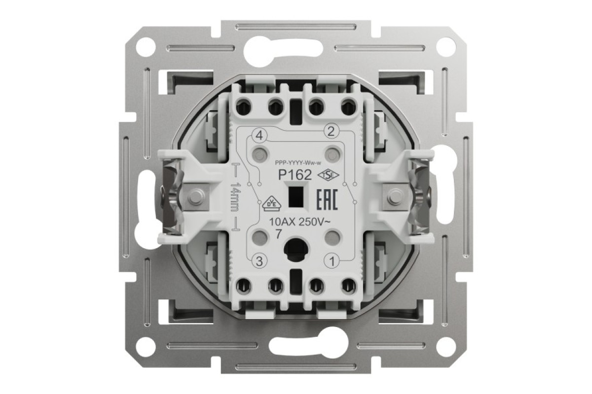 Перемикач ПЕРЕХРЕСНИЙ Самозажимний Asfora Алюміній (EPH0500161)