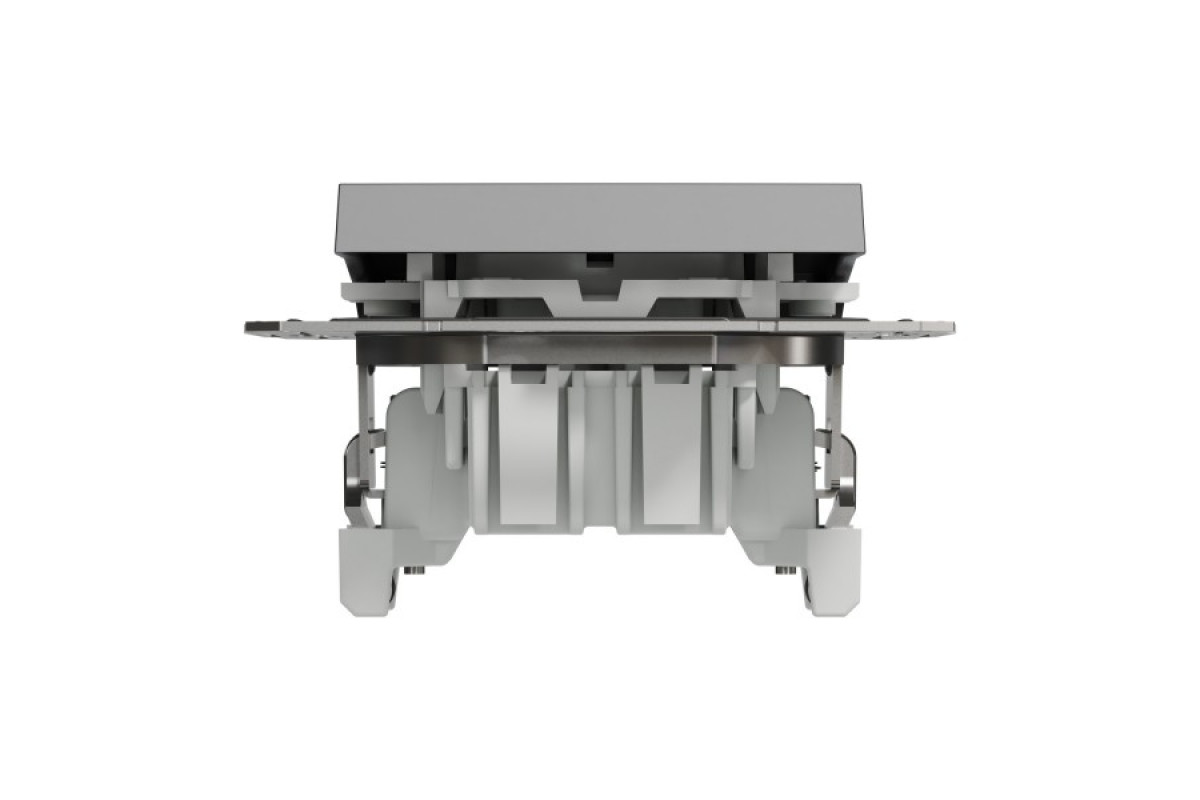 Перемикач перехресний самозажимний Asfora Антрацит (EPH0500171)