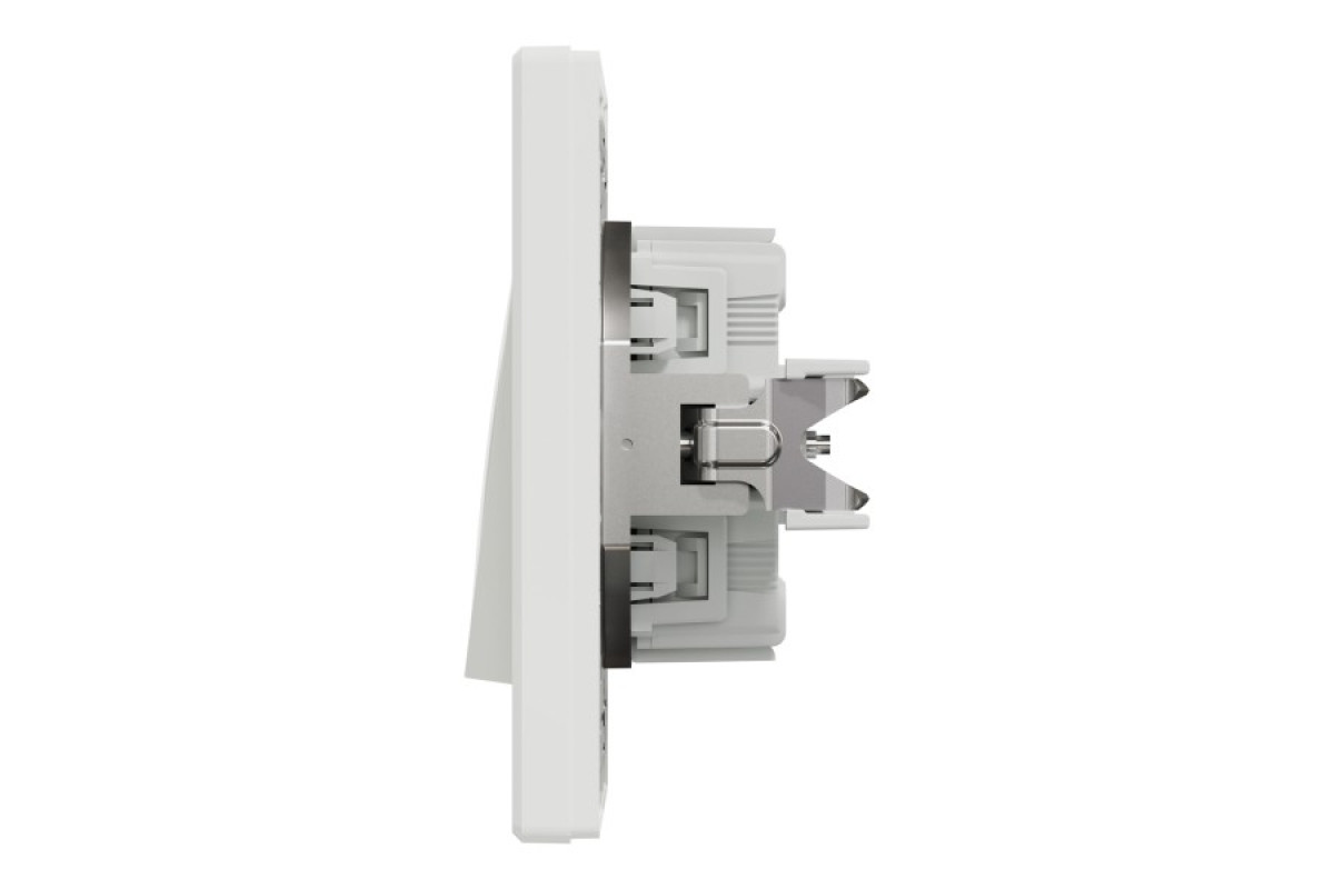 Перемикач перехресний самозажимний Білий Asfora (EPH0500121)