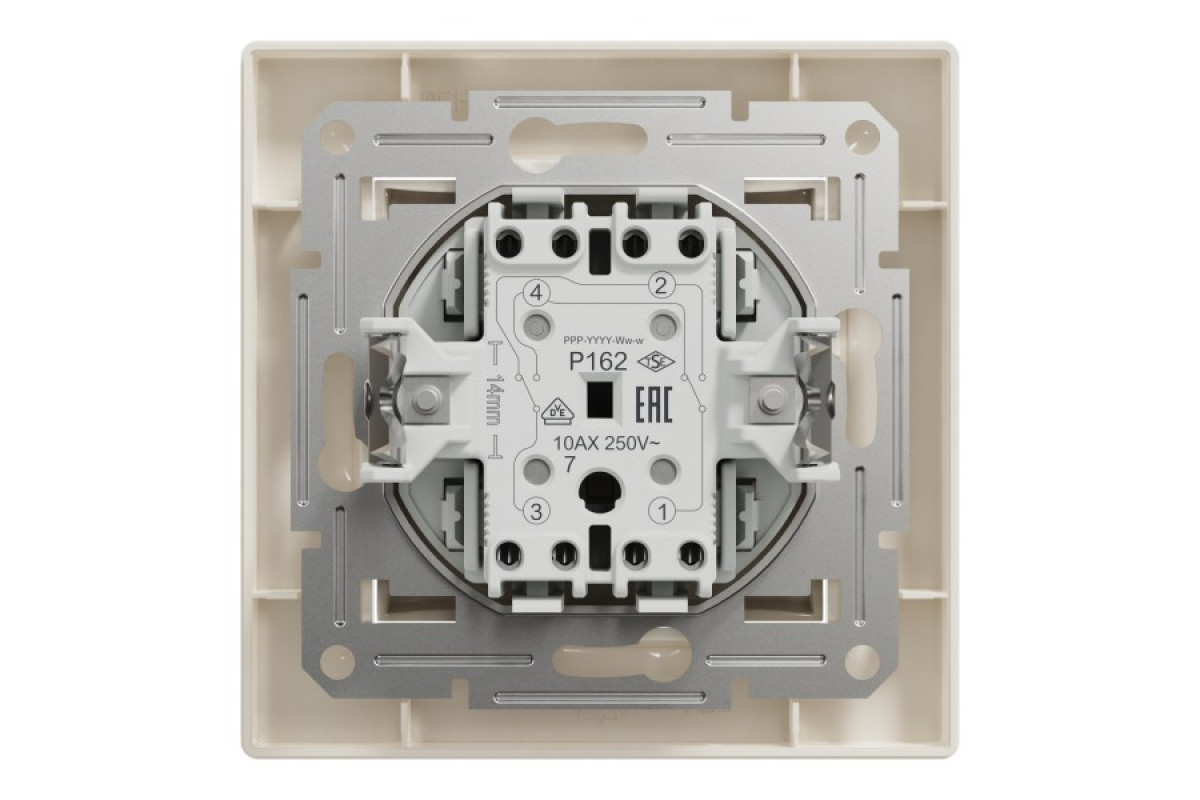 Перемикач перехресний самозажимний Крем Asfora (EPH0500123)