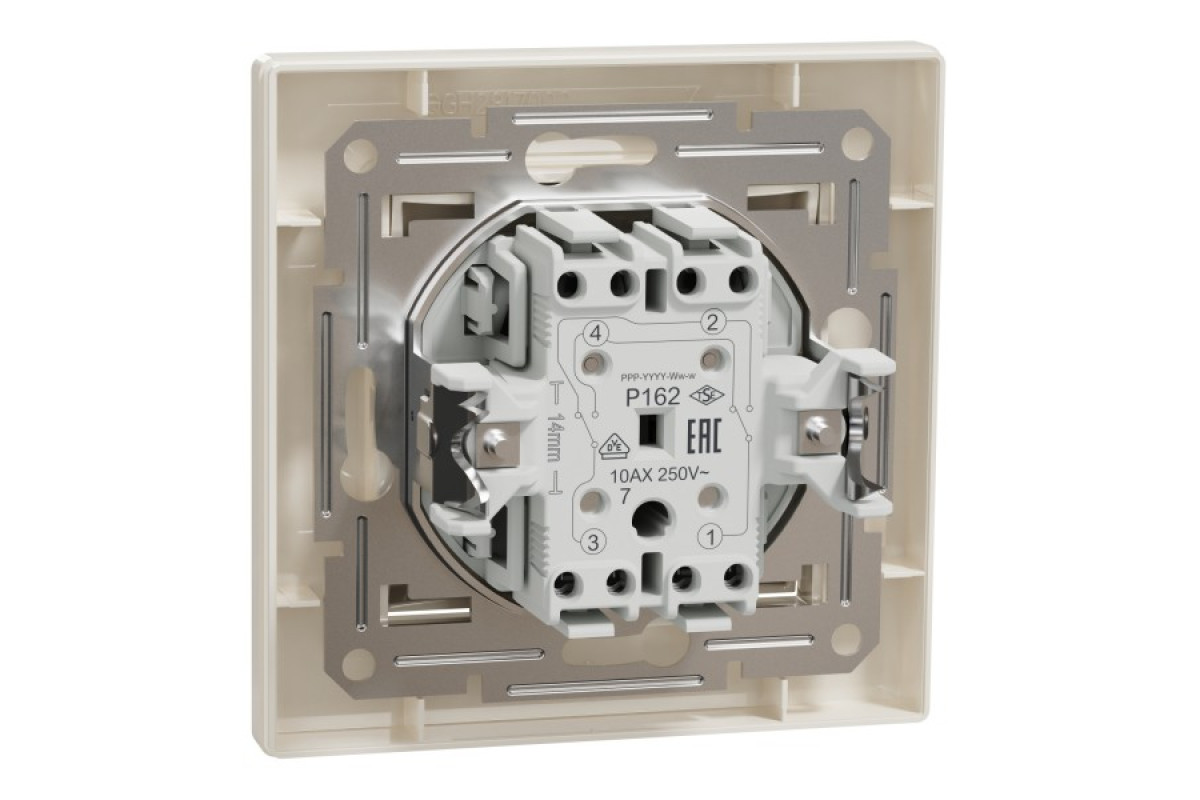 Перемикач перехресний самозажимний Крем Asfora (EPH0500123)