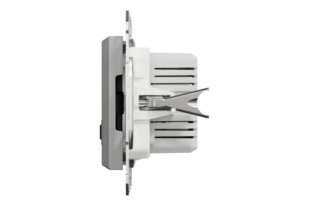 Подвійна USB зарядка 2.4 A Asfora алюминий (EPH2700361)