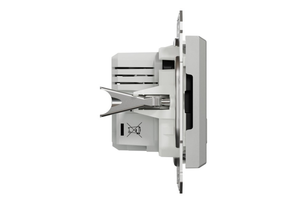 Подвійна USB зарядка 2.4 A Asfora алюминий (EPH2700361)