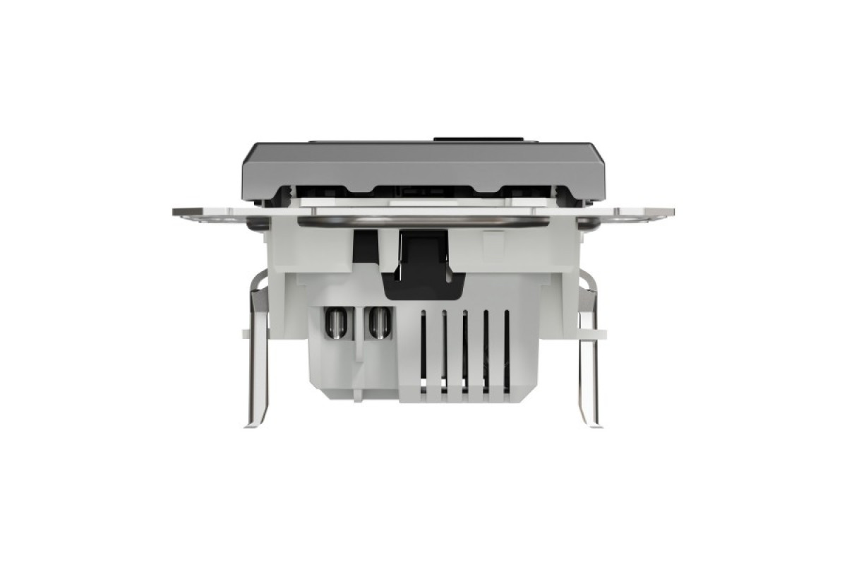 Подвійна USB зарядка 2.4 A Asfora антрацит (EPH2700371)