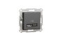 Подвійна USB зарядка 2.4 A Asfora антрацит (EPH2700371)