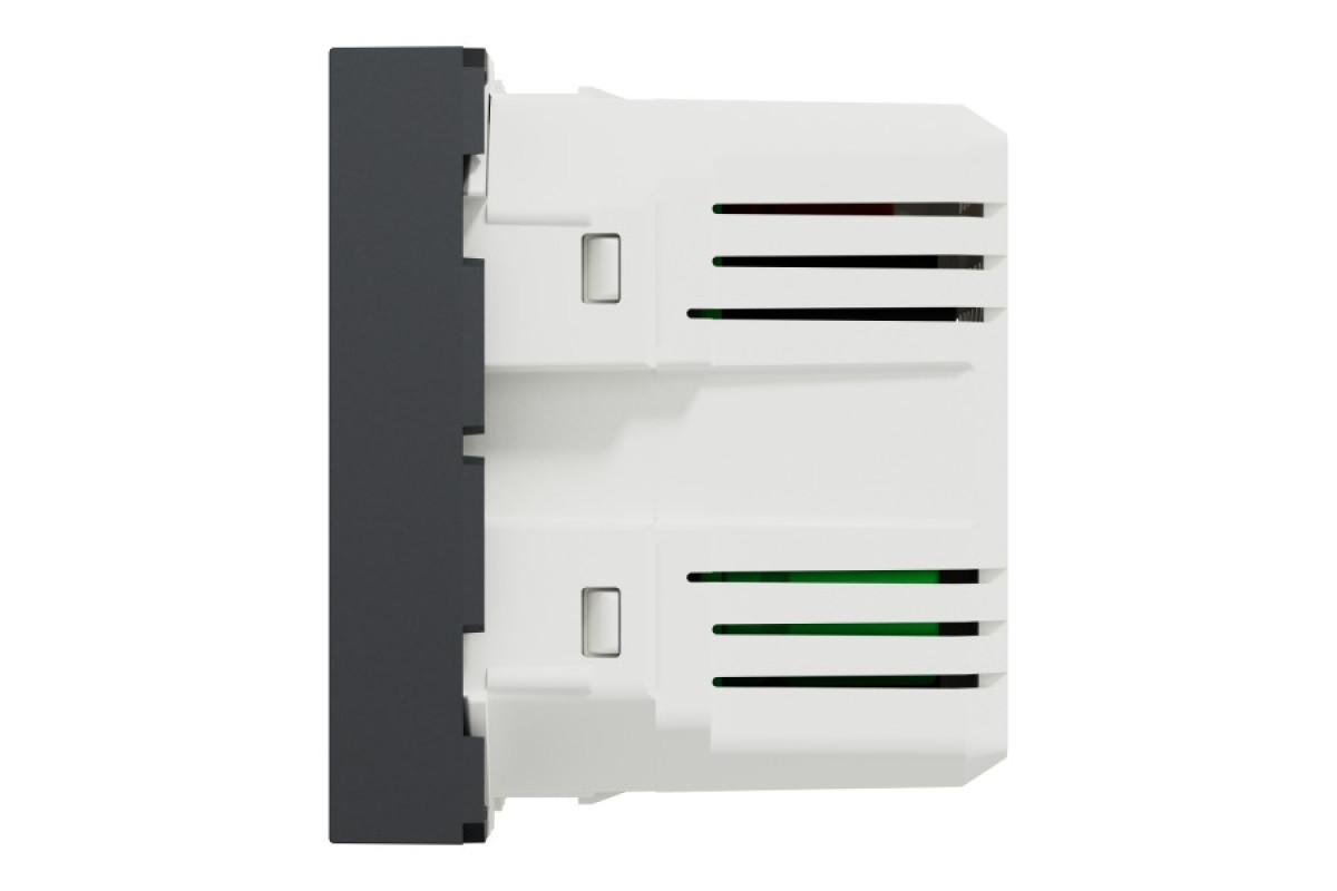 Подвійна USB розетка A+C антрацит (NU301854)