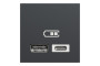 Подвійна USB розетка A+C антрацит (NU301854)