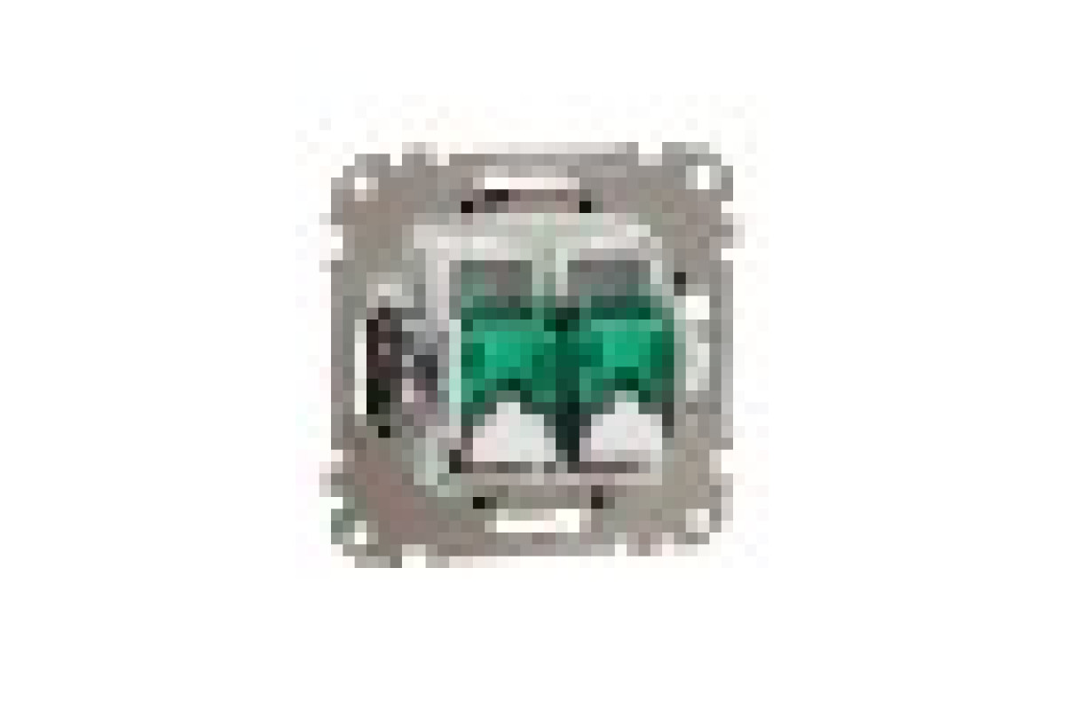 Подвійна комп'ютерна розетка RJ45 CAT 5E UTP, Венге Sedna Elements (SDD181452)