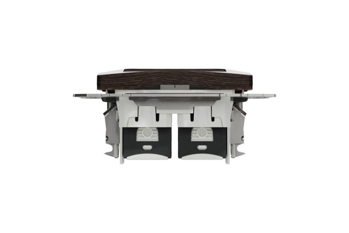 Подвійна комп'ютерна розетка RJ45 CAT 5E UTP, Венге Sedna Elements (SDD181452)