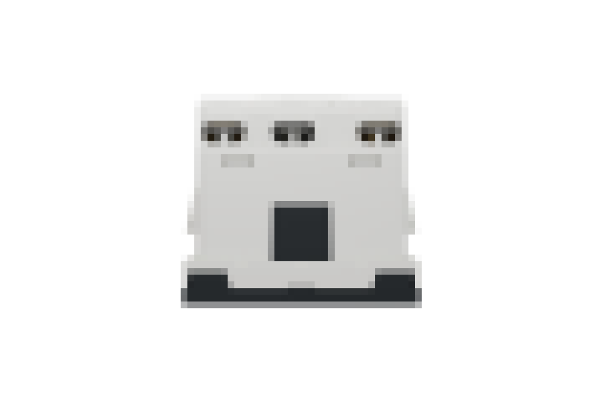 Двойная розетка 45° со шторками, с заземлением, антрацит (NU306754A)