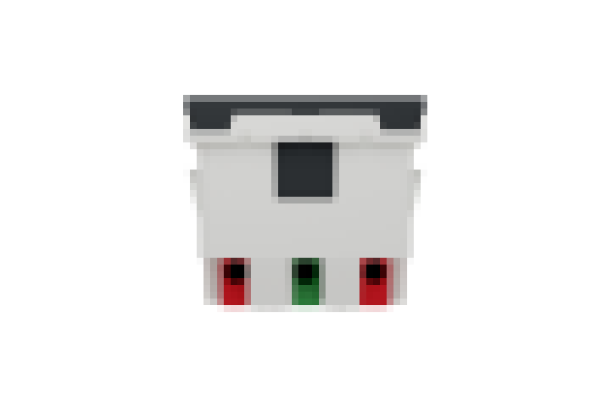 Двойная розетка 45° со шторками, с заземлением, антрацит (NU306754A)