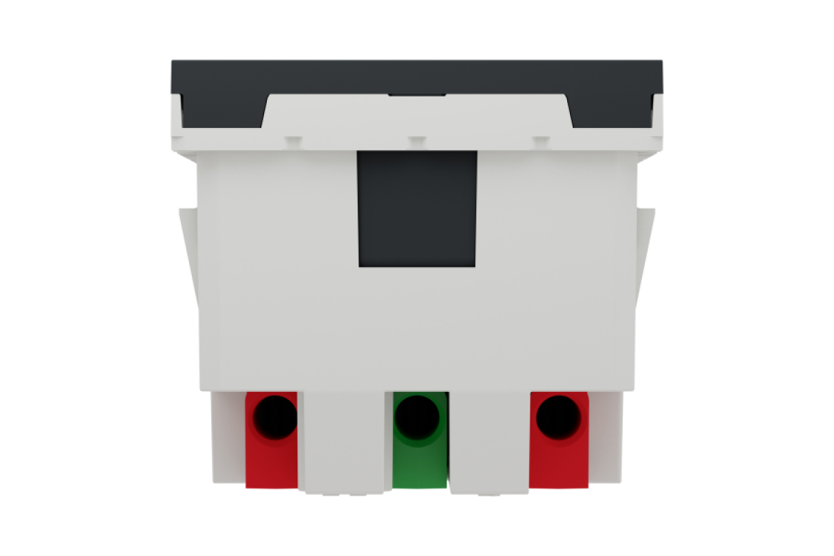 Двойная розетка 45° со шторками, с заземлением, антрацит (NU306754A)