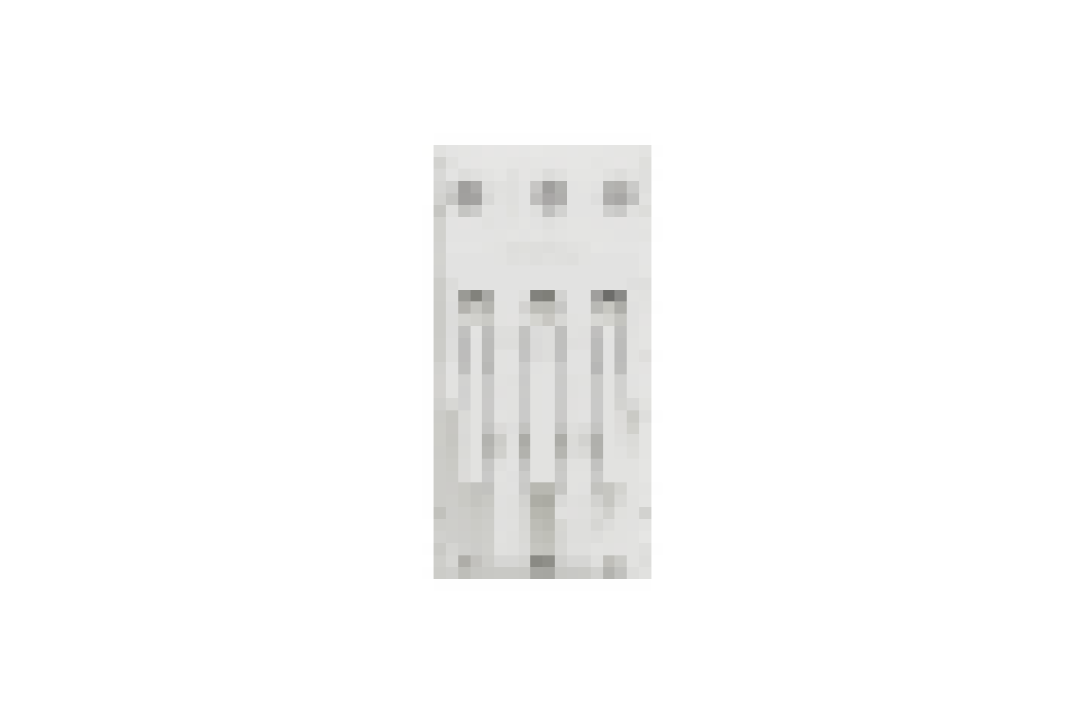 Подвійна розетка 45° зі шторками, з заземленням, біла (NU306718A)