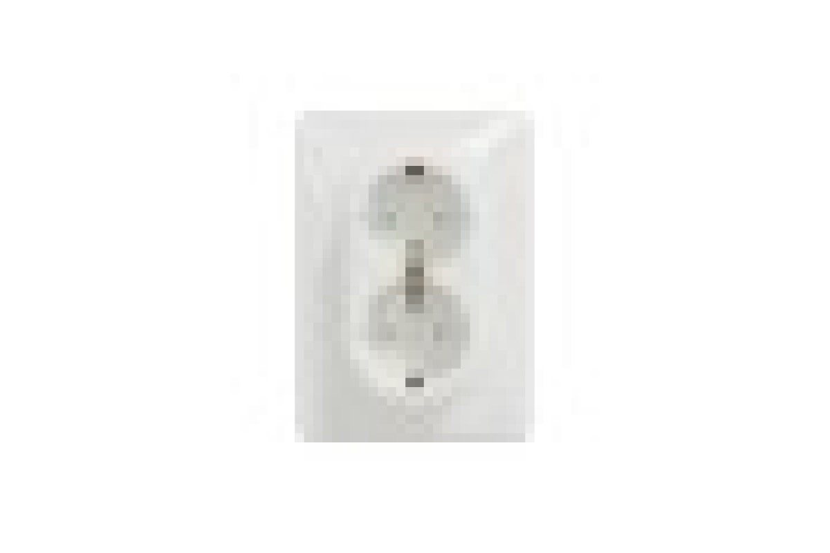 Двойная розетка с заземлением, со шторками Белый Sedna Design (SDD311221)