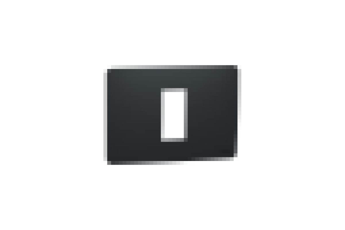 Рамка 1 модульна Unica Studio антацит (NU210154)