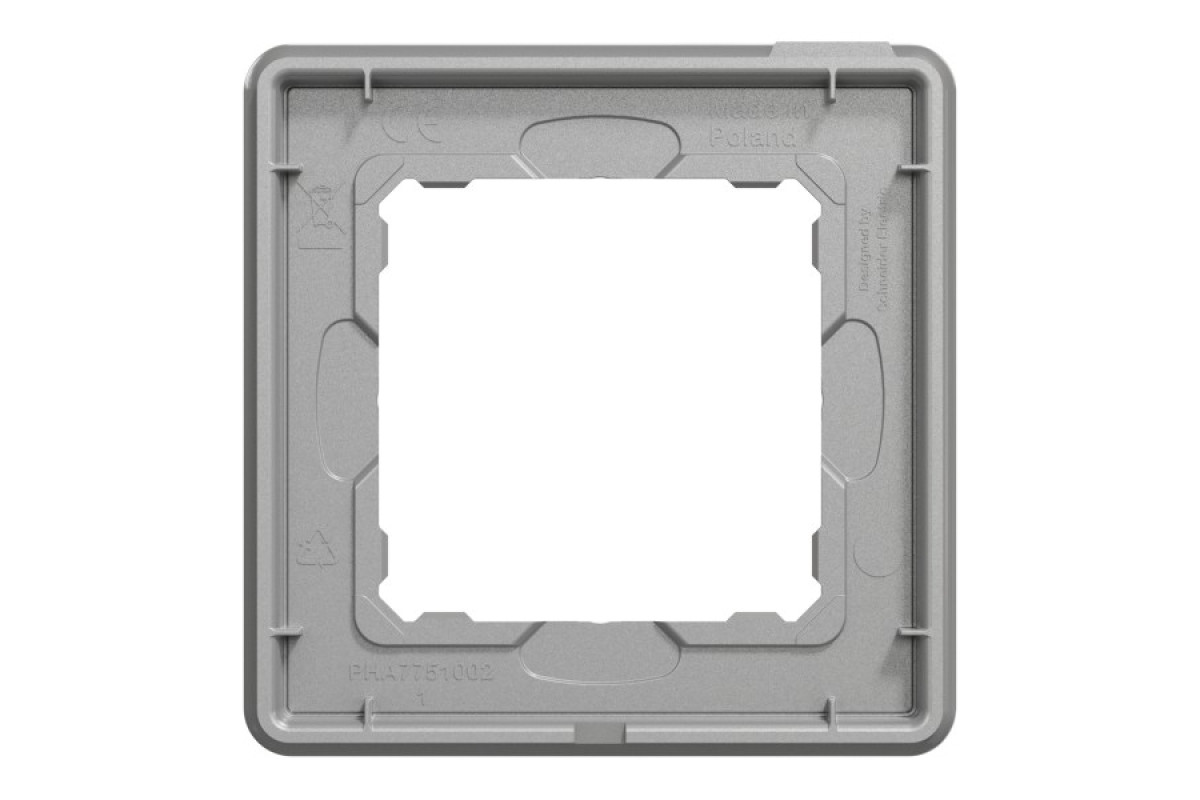 Рамка 1-постова Штучне Біле скло Sedna Elements (SDD360801)