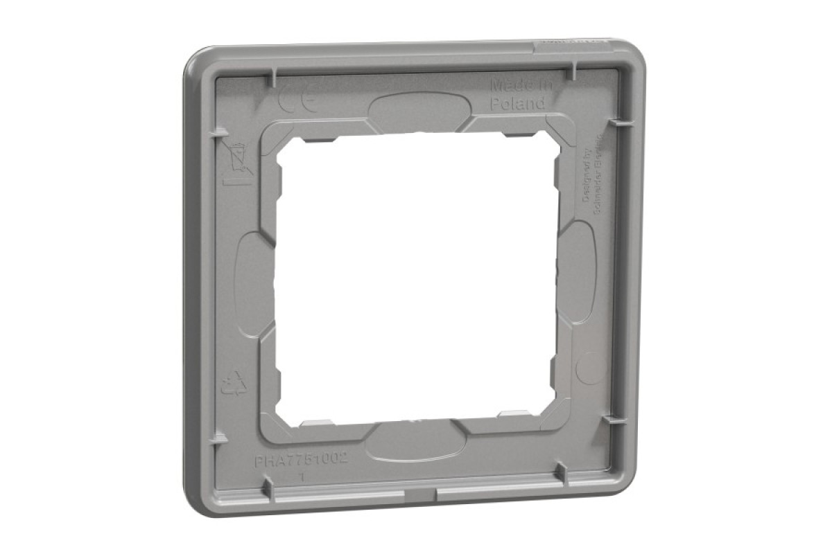 Рамка 1-постова Штучне Біле скло Sedna Elements (SDD360801)