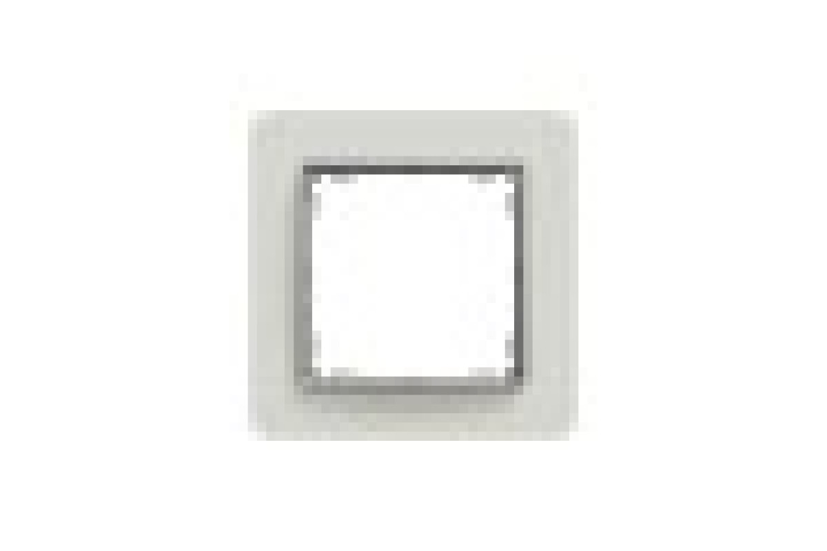 Рамка 1-постова Штучне Біле скло Sedna Elements (SDD360801)