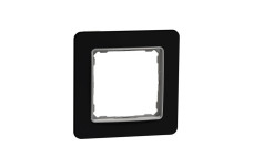 Рамка 1-постова  Штучне чорне скло Sedna Elements (SDD361801)