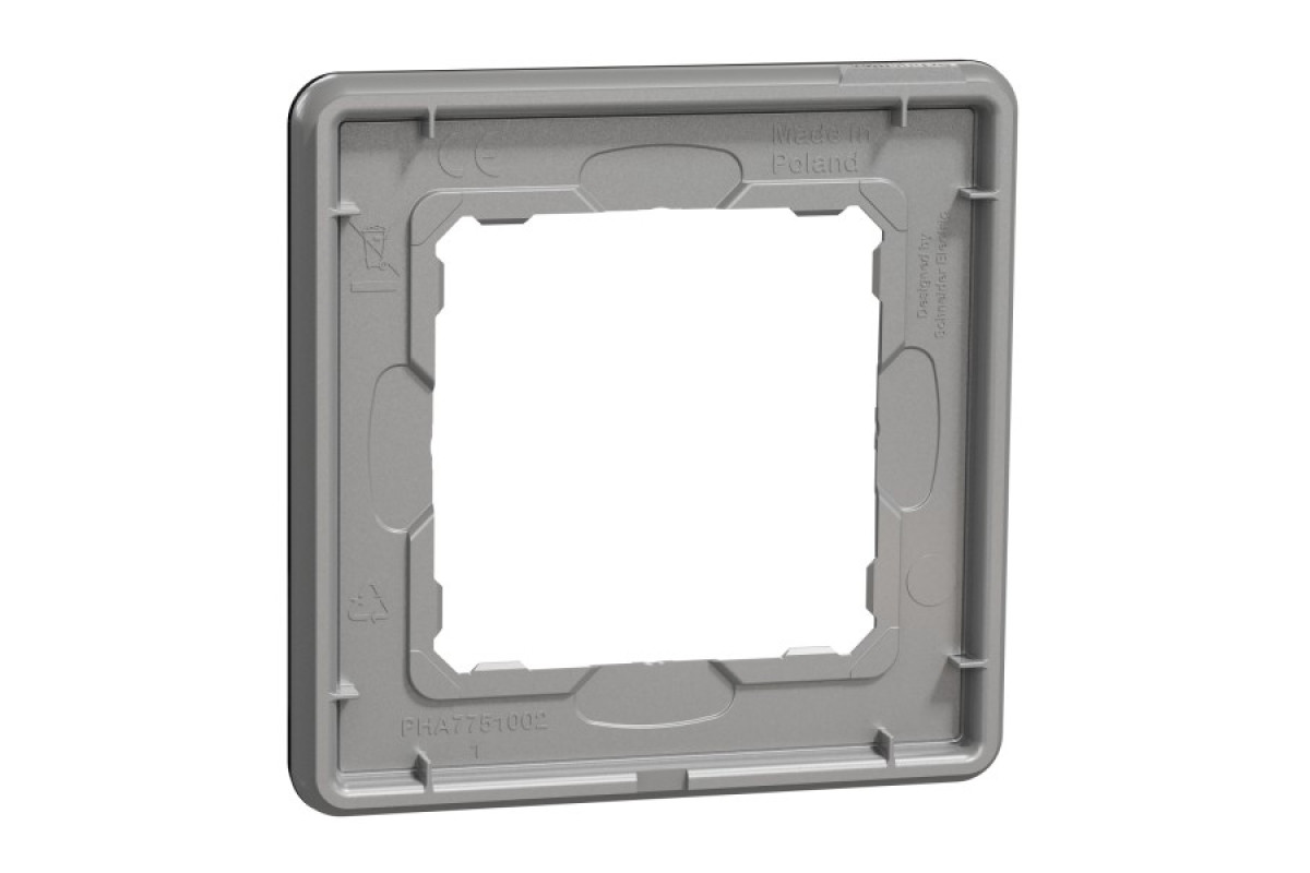 Рамка 1-постовая Искусственное черное стекло Sedna Elements (SDD361801)