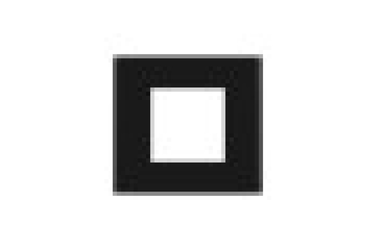 Рамка 1-постова Unica Deco Material, каучук (NU600272)