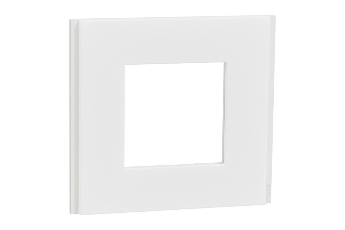 Рамка 1-постова Unica Deco Material, матовий білий (NU600279)