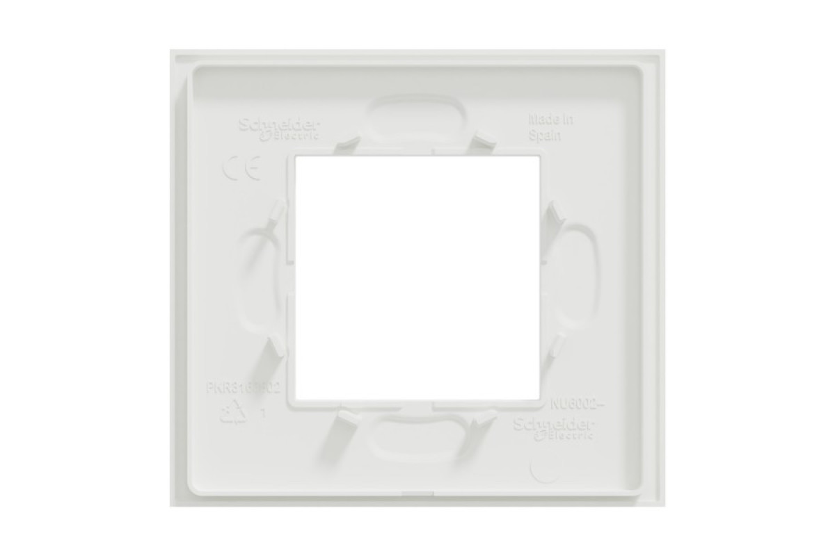 Рамка 1-постова Unica Deco Material, матовий білий (NU600279)