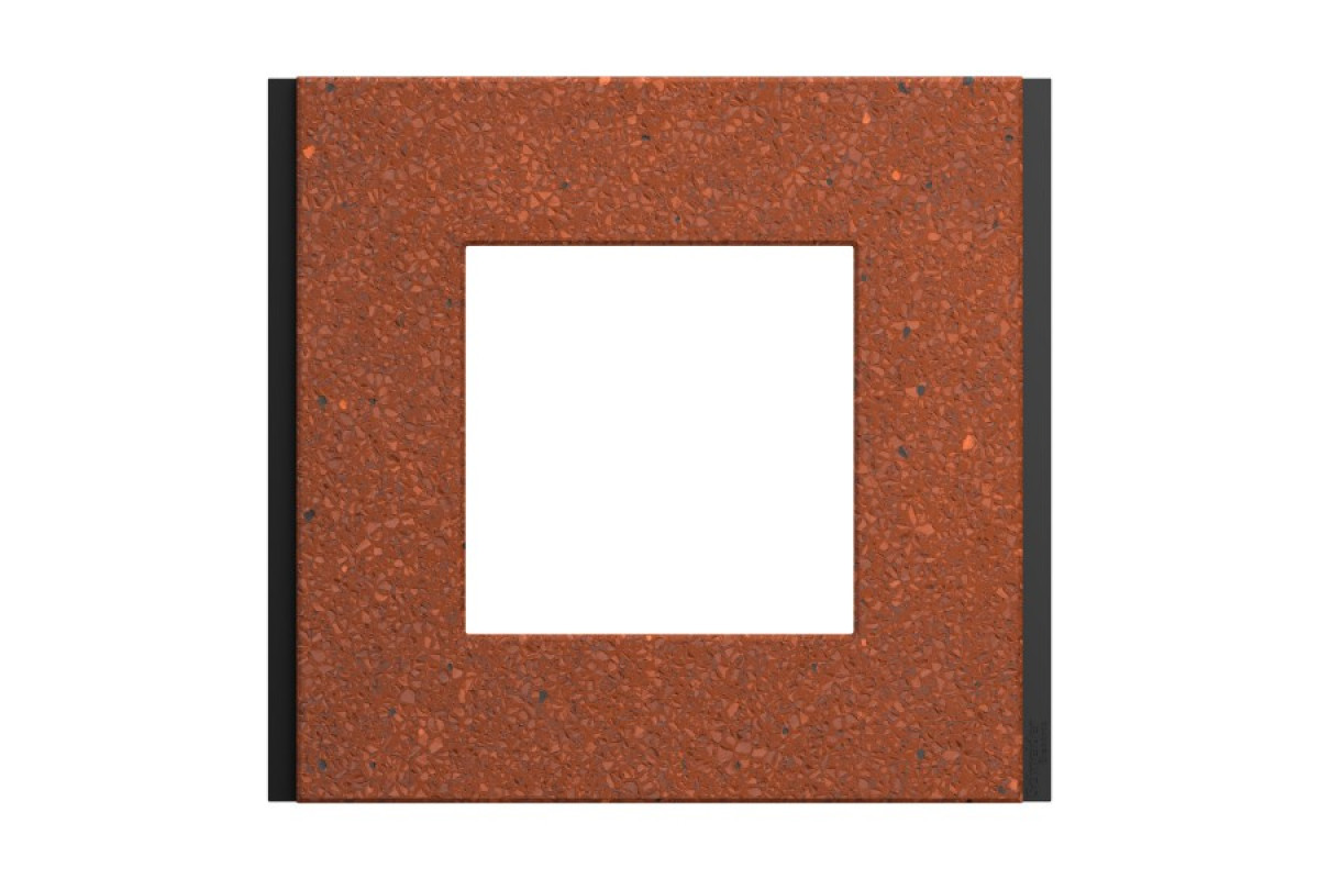 Рамка 1-постова Unica Deco Material, теракотовий (NU600271)
