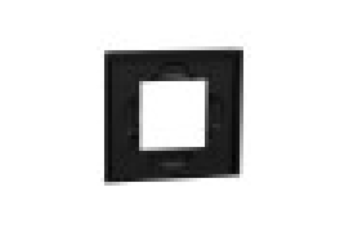 Рамка 1-постова Unica Deco Material, чорний папір (NU600274)