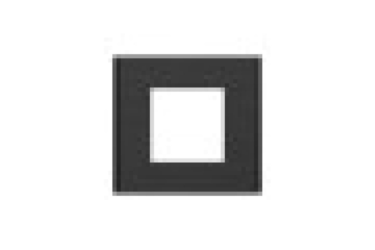 Рамка 1-постова Unica Deco Material, чорний папір (NU600274)