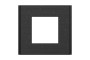 Рамка 1-постова Unica Deco Material, чорний папір (NU600274)