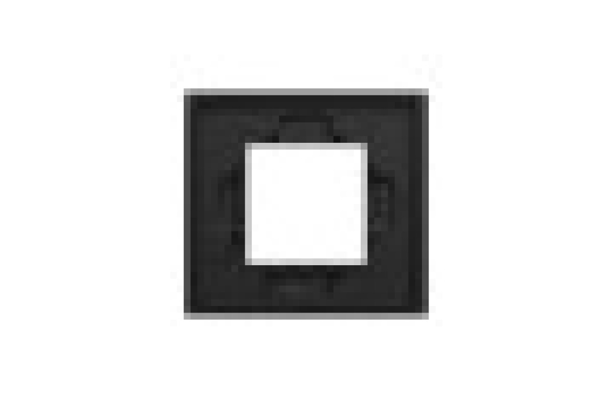 Рамка 1-постова Unica Deco Material, чорний папір (NU600274)