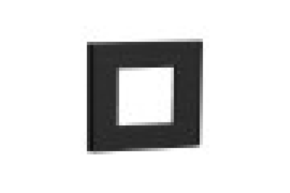 Рамка 1-постова Unica Deco Material, чорний папір (NU600274)